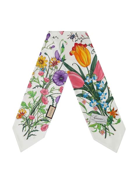 gucci floral silk scarf|authentic Gucci silk scarf.